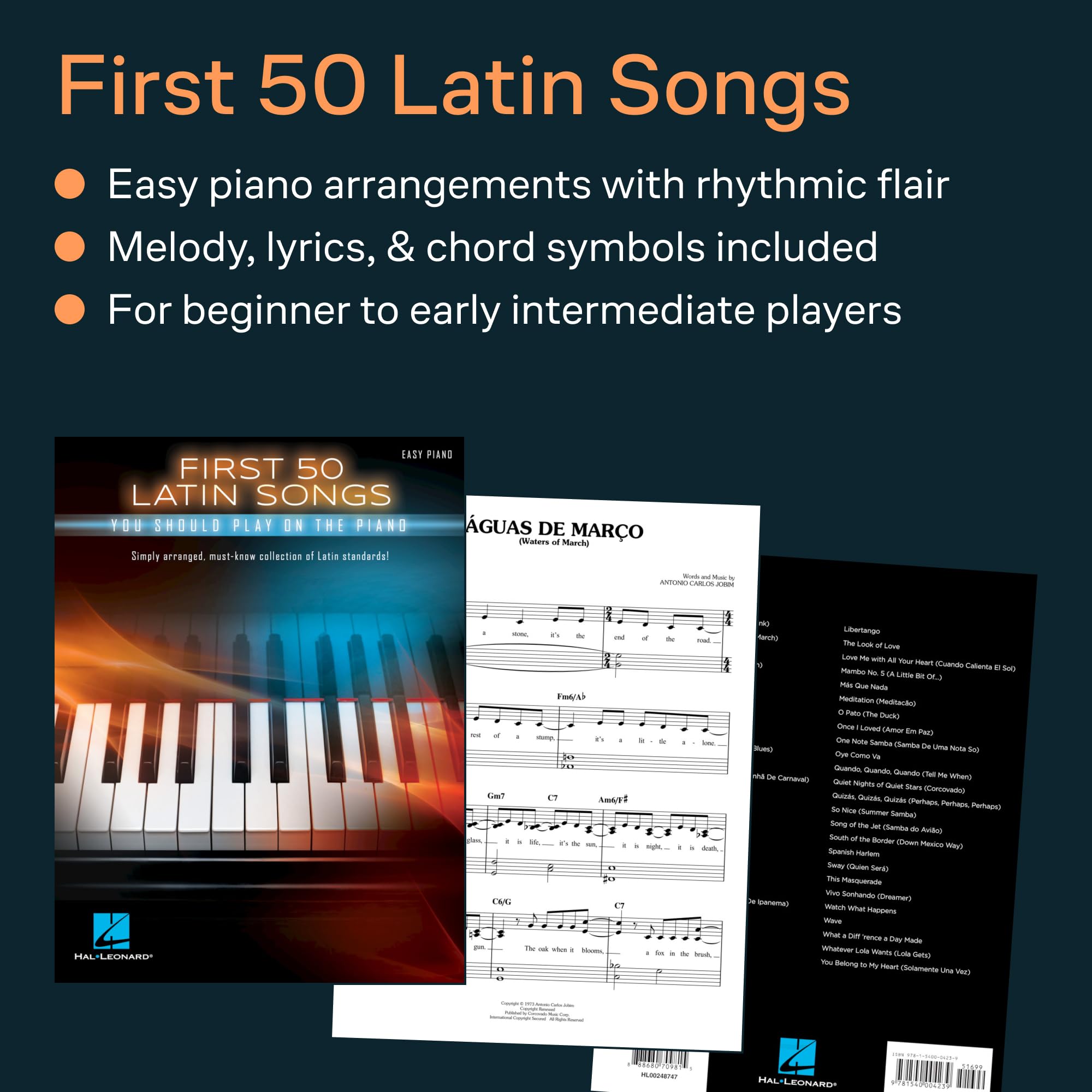 First 50 Latin Songs You Should Play on the Piano: Easy Piano