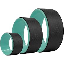 Yogikuti Yoga Wheel Set 3 Sizes for Back Pain Relief, Flexibility & Posture | Durable TPA Material, Stable & Non-Slip | Ideal for Yoga, Pilates & Stretching
