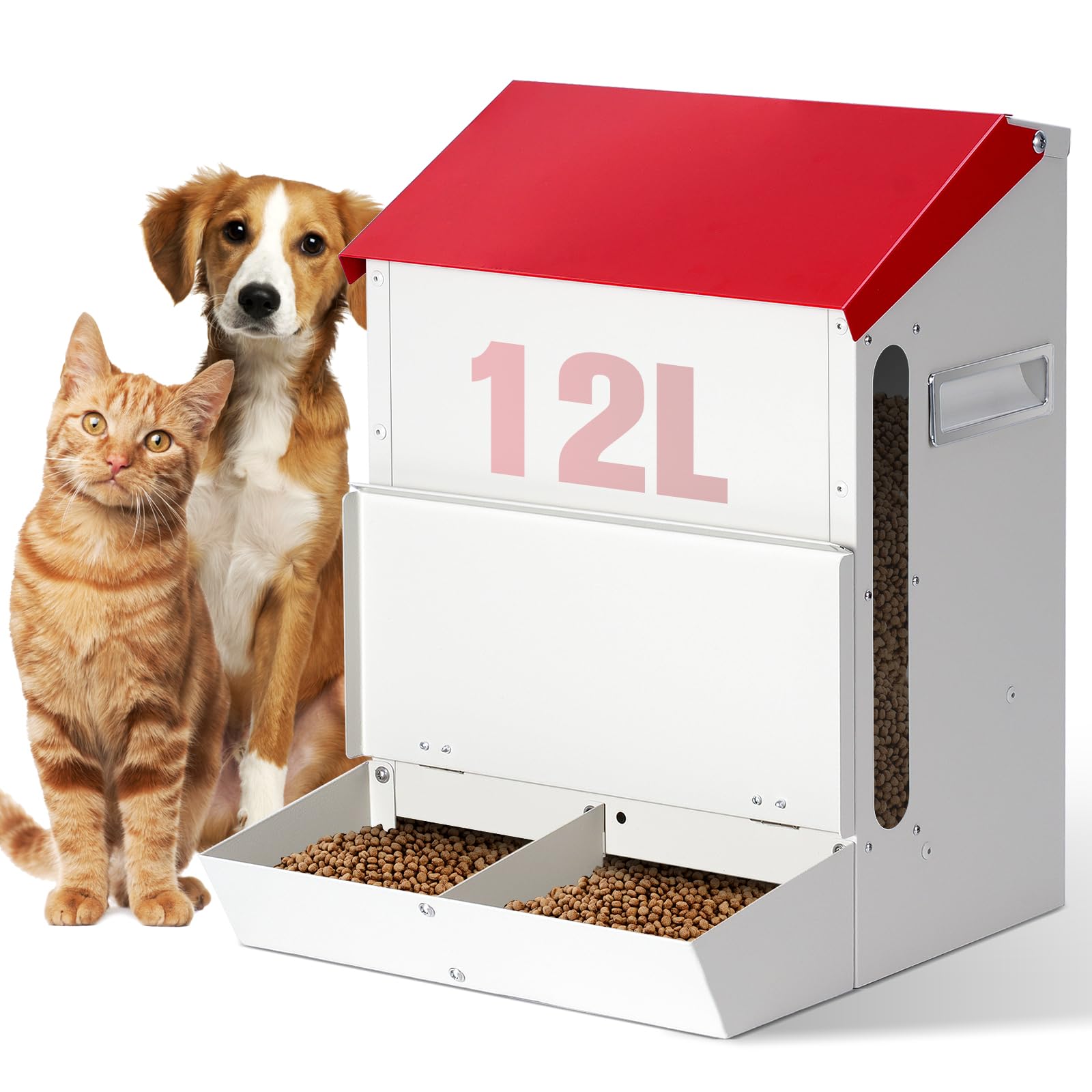 Mangeoire automatique pour chat 2 chats programmable à double compartiment