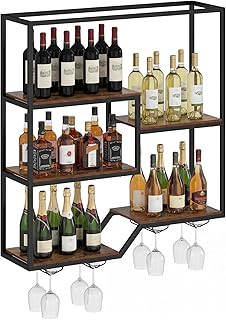 Organizador de Garrafas de Parede para Bar com 12 Slots