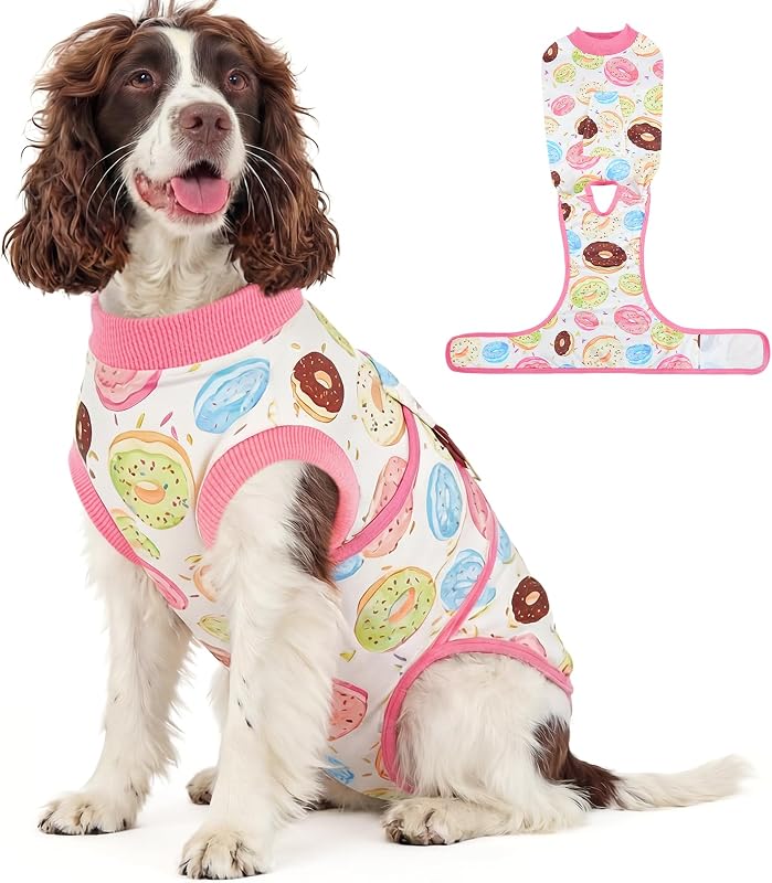 Roupa cirúrgica de recuperação para cães Kuoser com tecido elástico e respirável