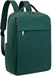 MASINTOR 15.6 inch PU Leather Laptop Backpack Purse for Women, Large College Casual Backpack Travel Bag