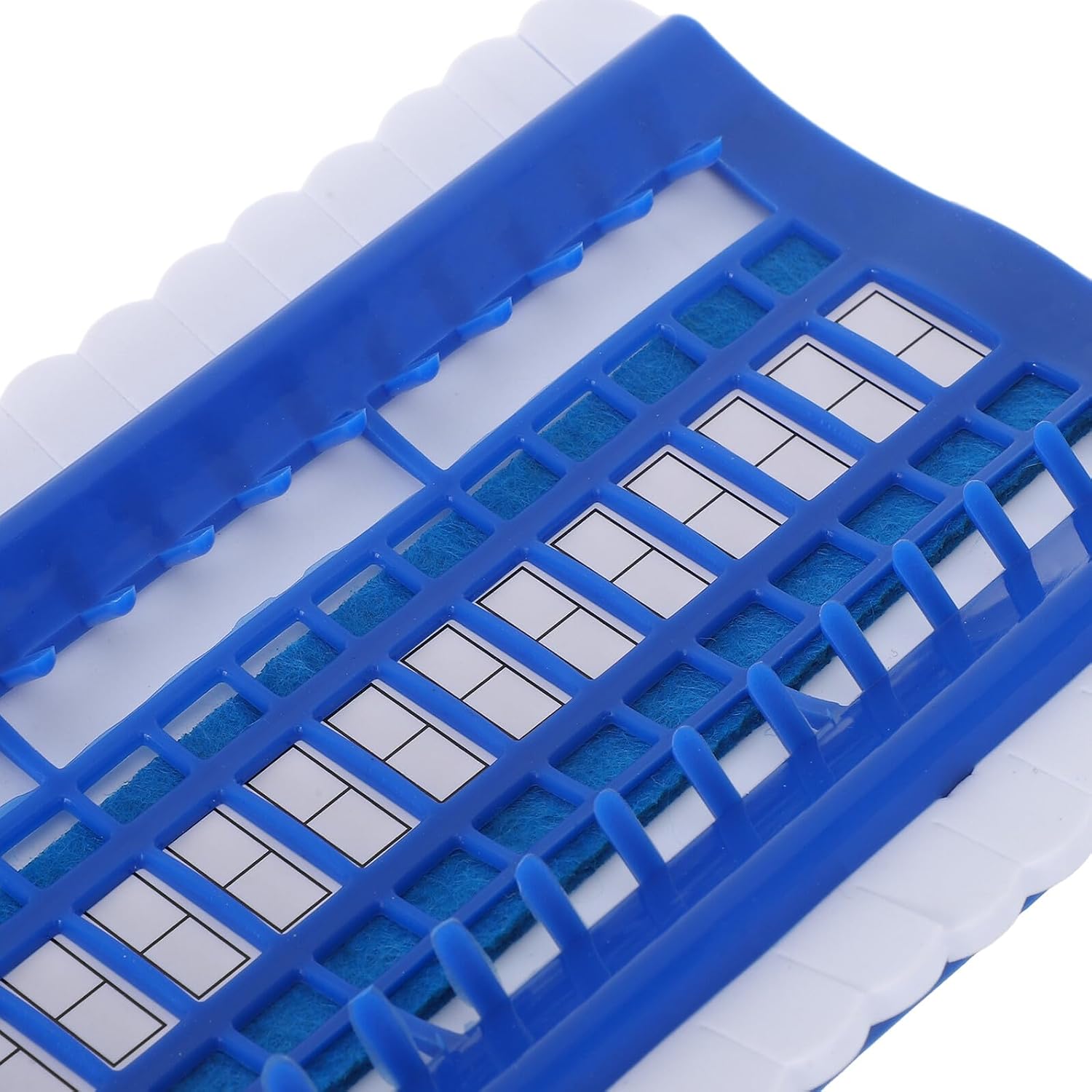 VILLFUL 30-Position Cross Stitch Thread Organizer Floss Storage Rack with Pins Blue Embroidery Floss Holder for Needlework and Craft DIY Thread Sorting