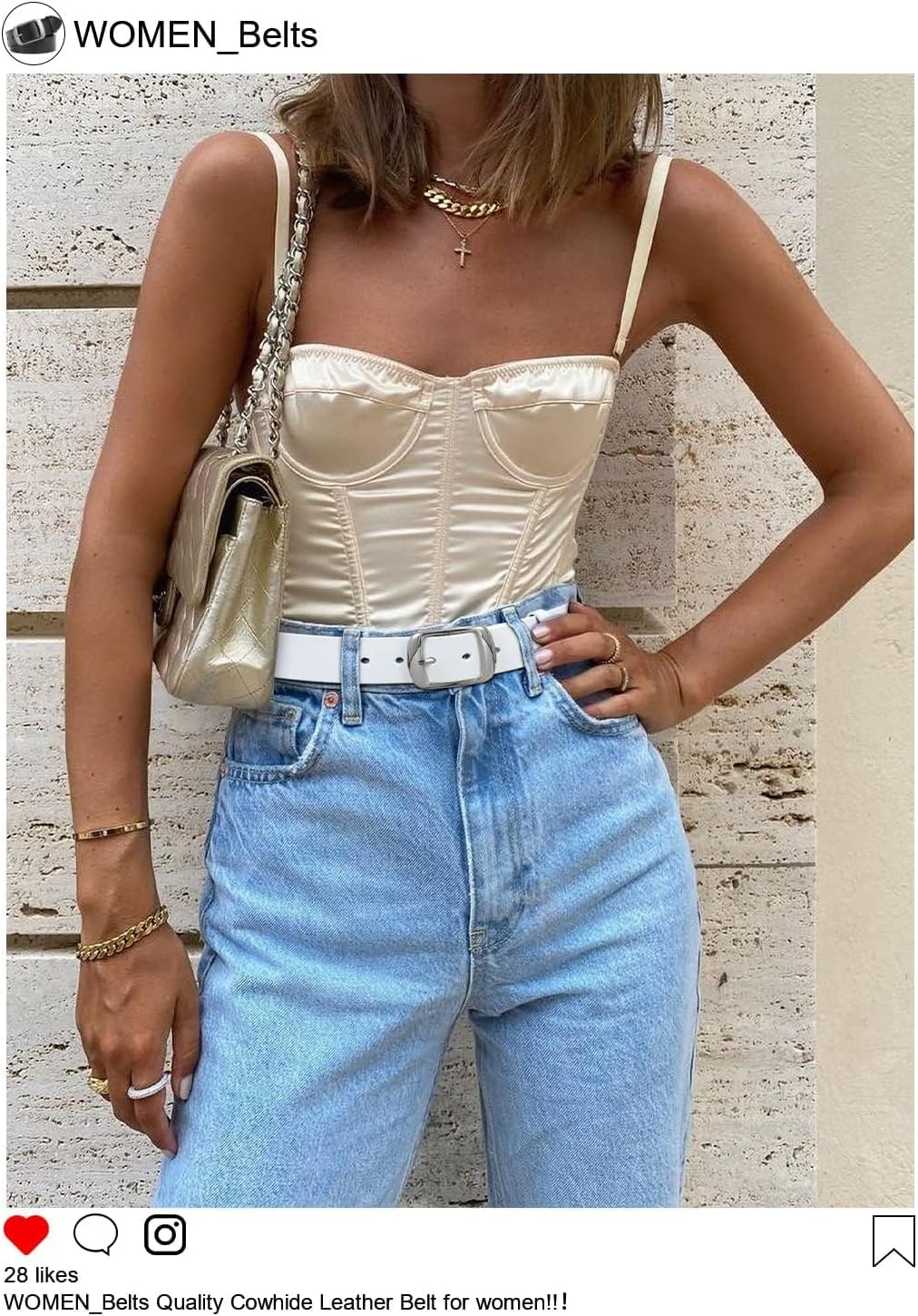 WHIPPY Women Leather Belts for Jeans Pants Fashion Dress Belt for Women with Solid Pin Buckle - Image 5