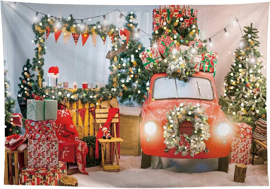 Santa Baby Shower Backdrop, Christmas Baby Shower Party Decor