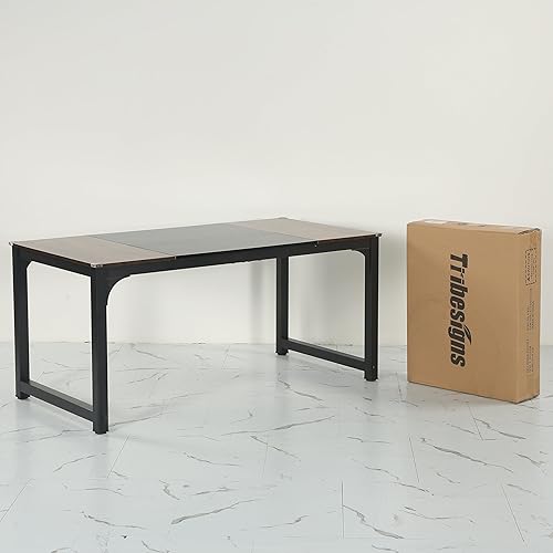 Miniatura 211 de Tribesigns - Escritorio para computadora, escritorio de oficina grande de 63 pulgadas, mesa de estudio, estación de trabajo para oficina en casa,