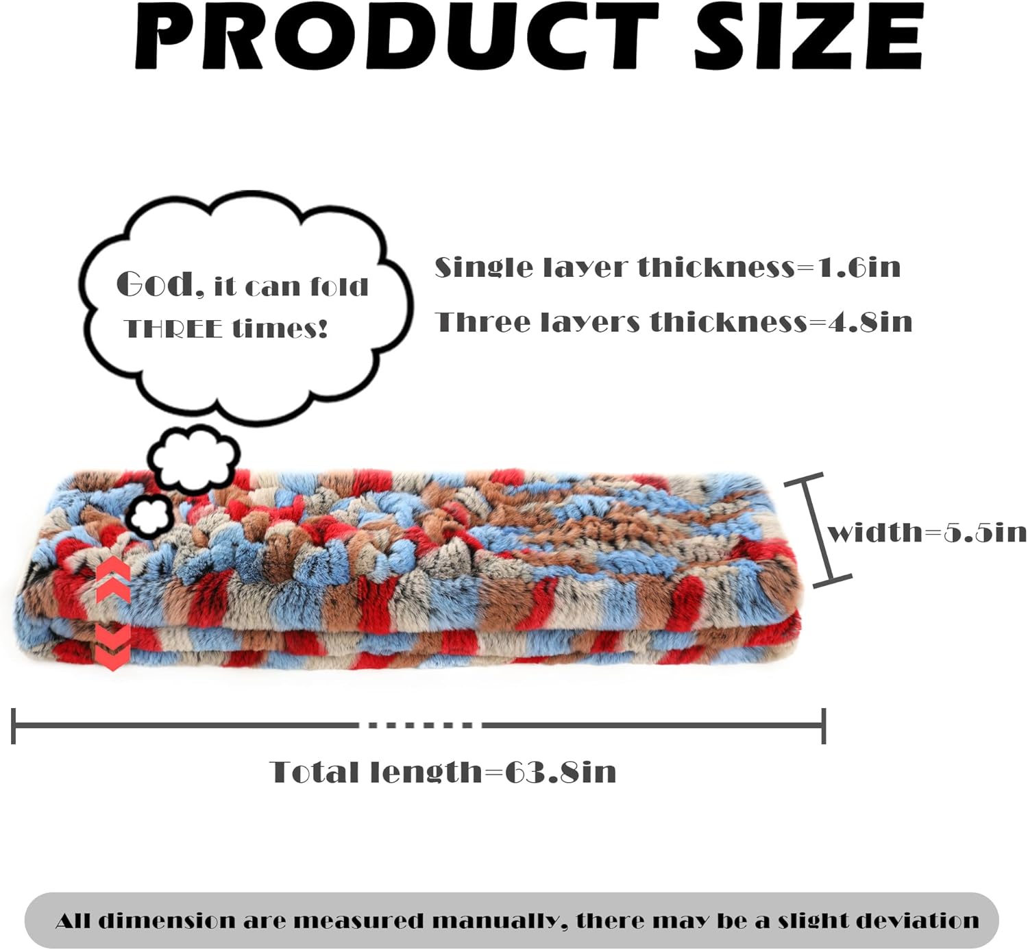 Fur Story Women's Rex Rabbit Fur Scarf Ladies Winter Warm Knitted Long Crochet Fashion Scarf Scarves for Women Men - Image 5