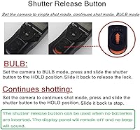 Vista 3 de PHOLSY Control remoto de cable con temporizador O6 con intervalómetro para Olympus E-M1, E-M5 II, E-M10 II, Pen-F, E-PL8, E-PL7, E-PL6, E-PL5