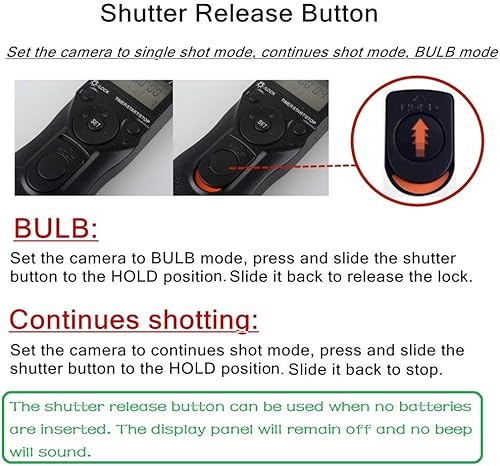 Miniatura 3 de PHOLSY Cable de control remoto con temporizador N10 con intervalómetro para Nikon Z5, Z7-II, Z6, Z6-II, D750, D780, D7500, D7200, D7000, D5600,