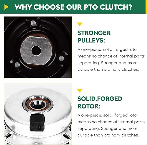 Miniatura 4 de Aeagle 532160889 Embrague de toma de fuerza para APY Husqvarna 160889 145028 Toro 104-3334 John Deere 5217-7, para LTH130 LTH140 LTH150 GTVH200