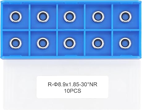 8.9mm Round Carbide Inserts for Woodturning, Negative Rake, 10PCS