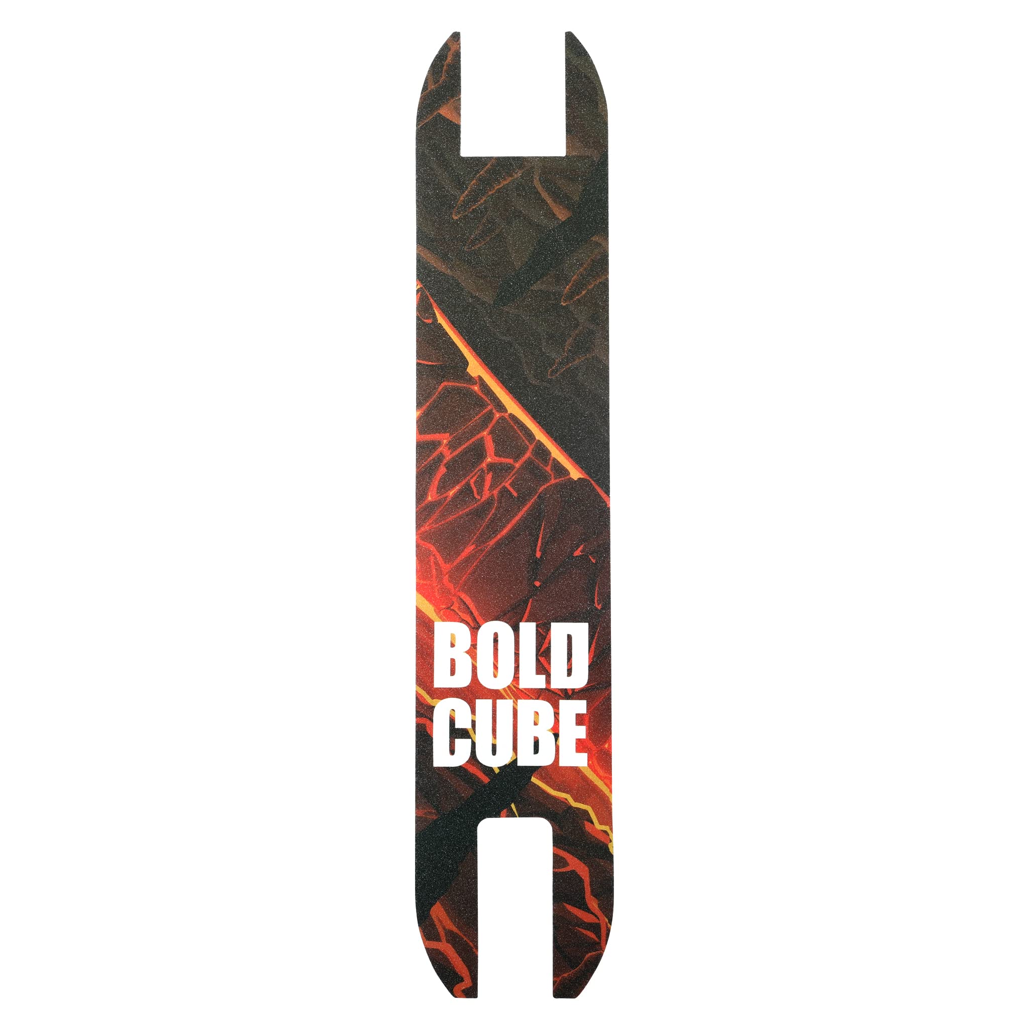BOLDCUBE Grip Tape Stunt Scooter & 2 Wheel Scooter - Self Adhesive Bubble Free Water Resistant Sandpaper - Replacement Grip Fits Most 2 Wheel Scooters (Black Lava)