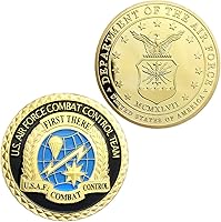 Vista 1 de Glamtune Moneda de desafío de la Fuerza Aérea de los Estados Unidos Equipo de Control de Combate de la USAF Moneda Militar