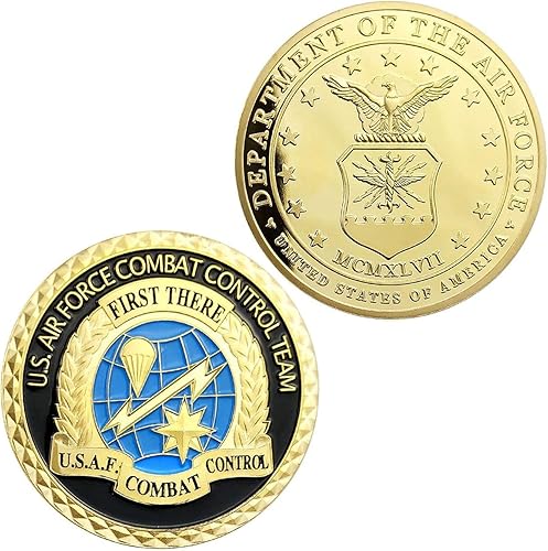 Glamtune Moneda de desafío de la Fuerza Aérea de los Estados Unidos Equipo de Control de Combate de la USAF Moneda Militar