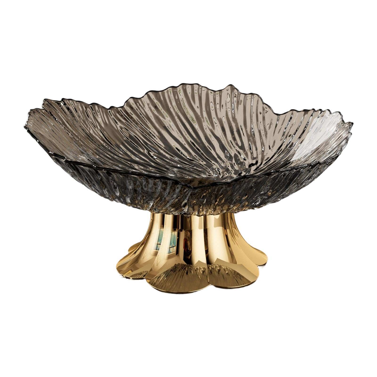 Koszyk Owoce Taca na owoce na cokole do salonu, jadalni na blacie, domowego przyjęcia(Transparent Black)