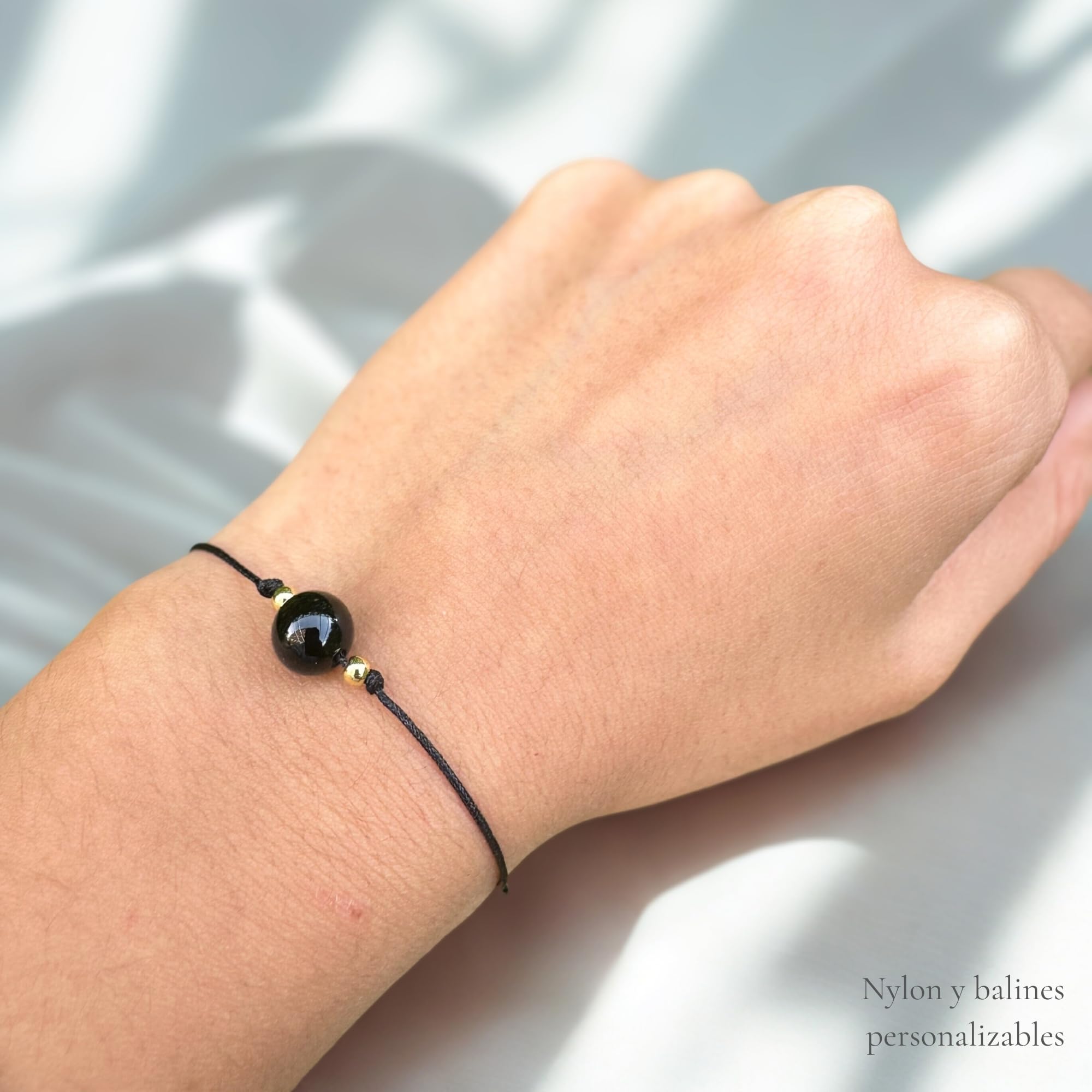 Pulsera Minimalista Turmalina Chapada en Oro 18k - Karma