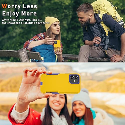 Miniatura 7 de Xmon Funda magnética para iPhone 11 compatible con MagSafe Protector de pantalla de vidrio templado con protector de lente de cámara Funda para