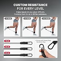 Vista 5 de DMoose Fitness Ankle Strap for Cable Machine - One Size Fit with Premium Padding Cuffs, Ankle Bands for Working Out, Booty Workouts, Leg Extension