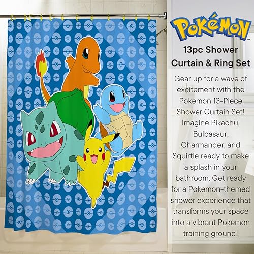 Miniatura 113 de Franco Juego de cortina de ducha y anillos de 13 piezas de Peanuts (producto 100% oficial)