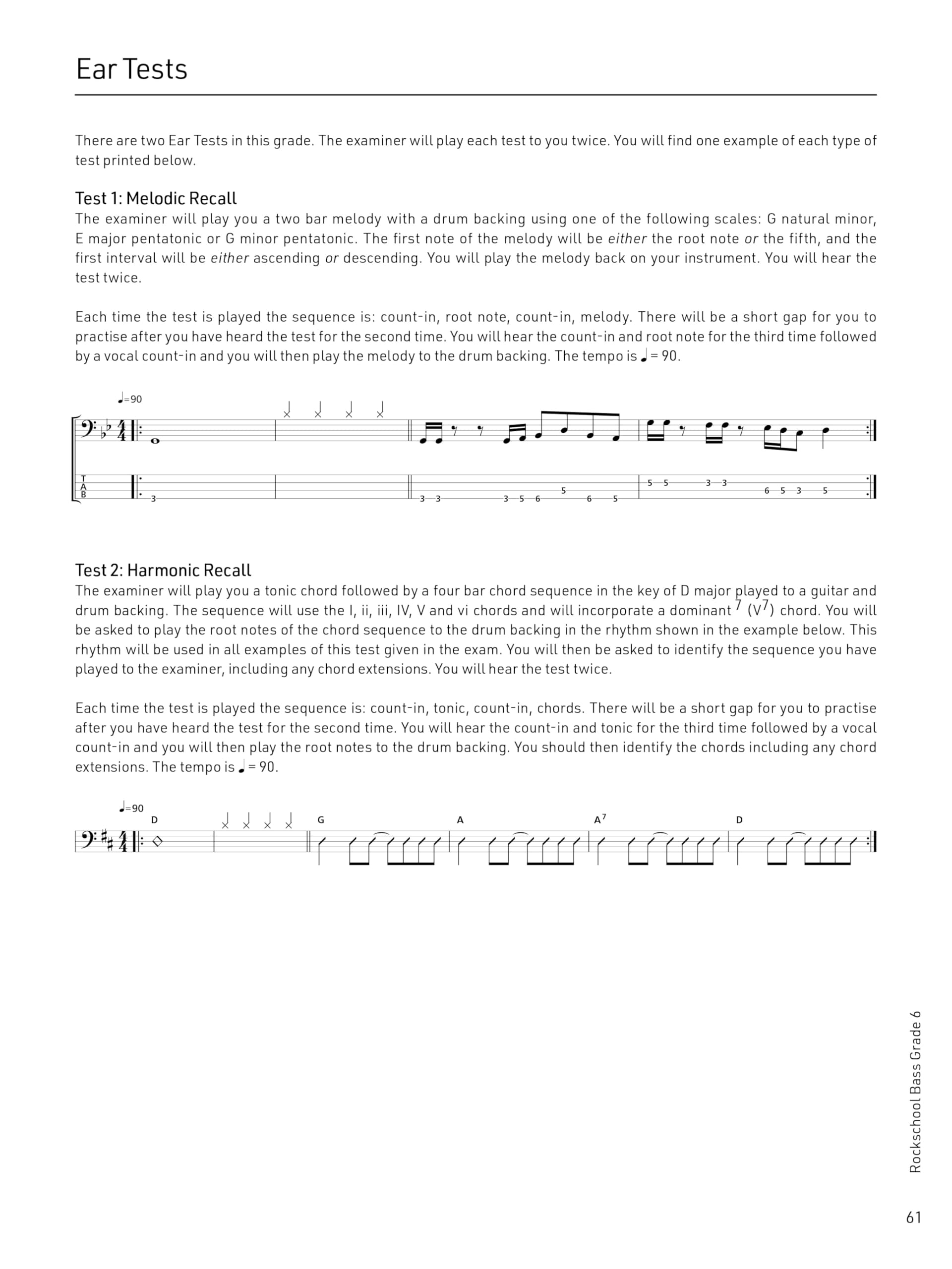 Rockschool Bass Grade 6 (2024). Comprend Enregistrement(s) en ligne