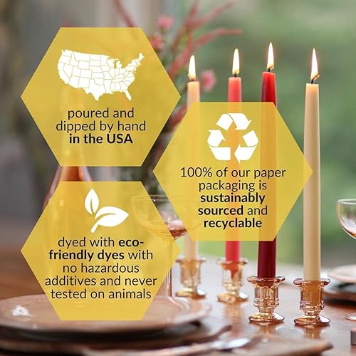 Miniatura 2 de Velas de calabaza, velas cónicas de cera de abejas, 12 horas de combustión larga, vela de cera de abeja pura de 12 pulgadas x 78 pulgadas