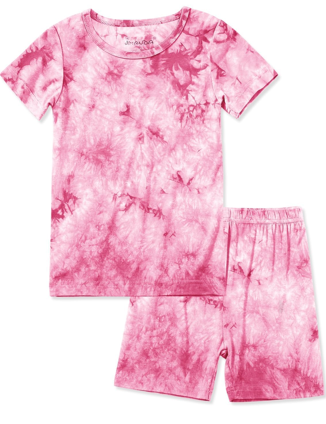 Jimonda Set pigiama corto per bambini con maglietta a maniche corte e pantaloncini, abbigliamento estivo da 5 a 14 anni