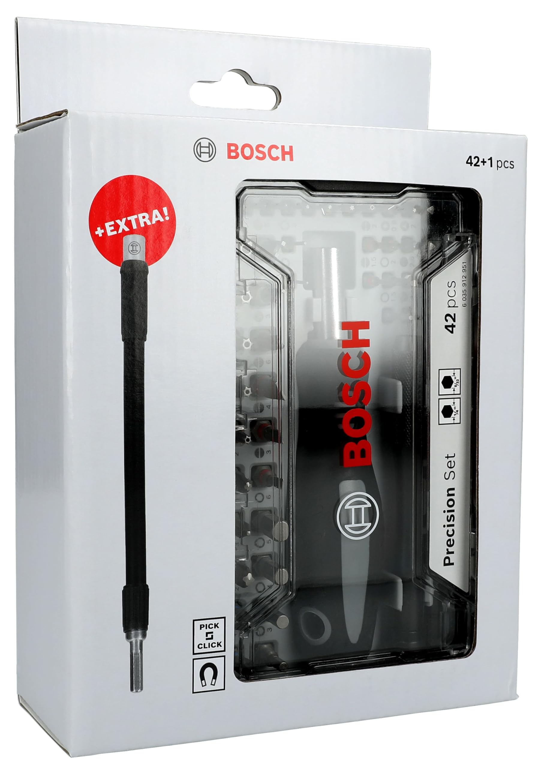 Jeu d'embouts de vissage PB SDB Set Bosch, 42 pièces
