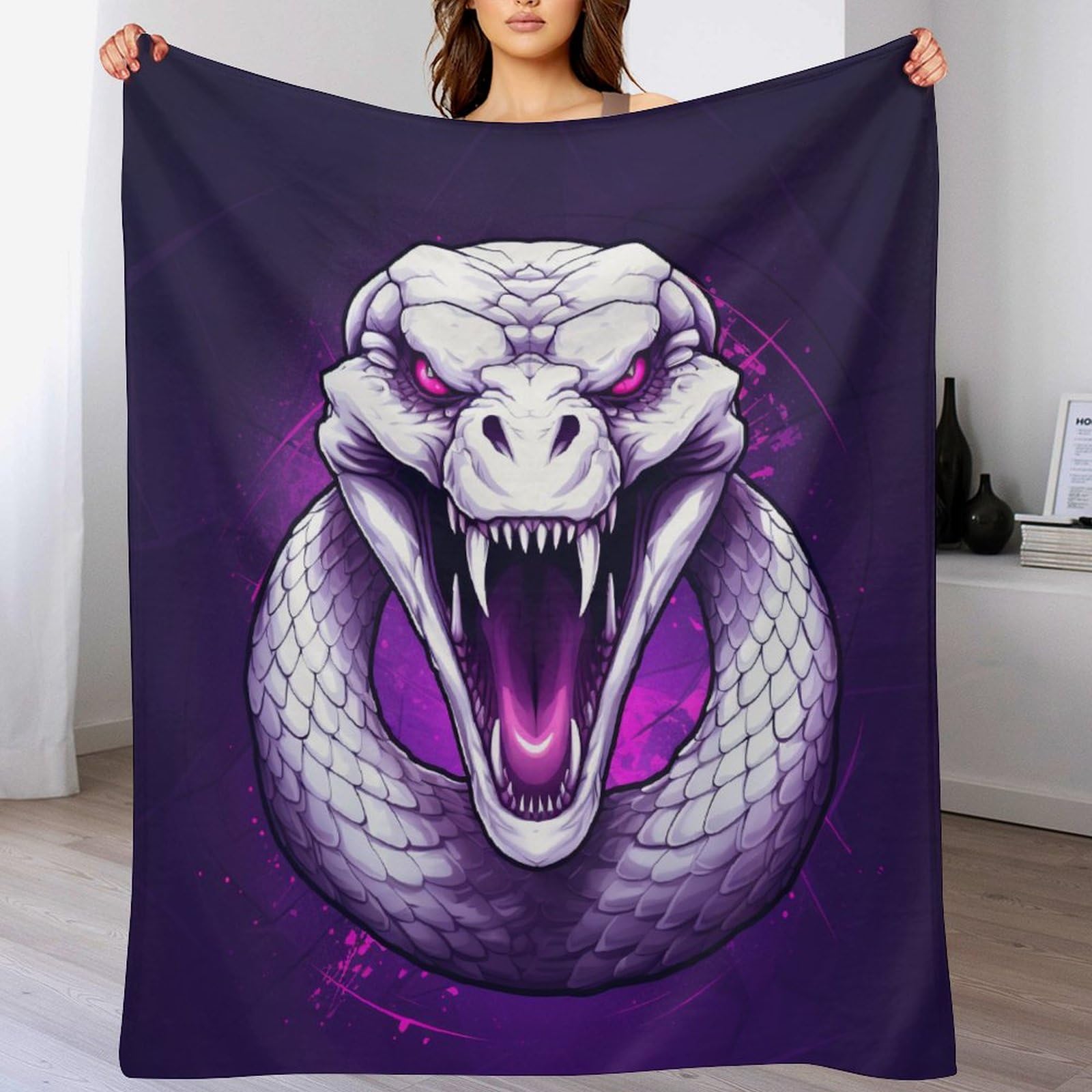 Couverture serpent pour éliminer la fraîcheur du soir sur votre canapé-lit et sofa confortable
