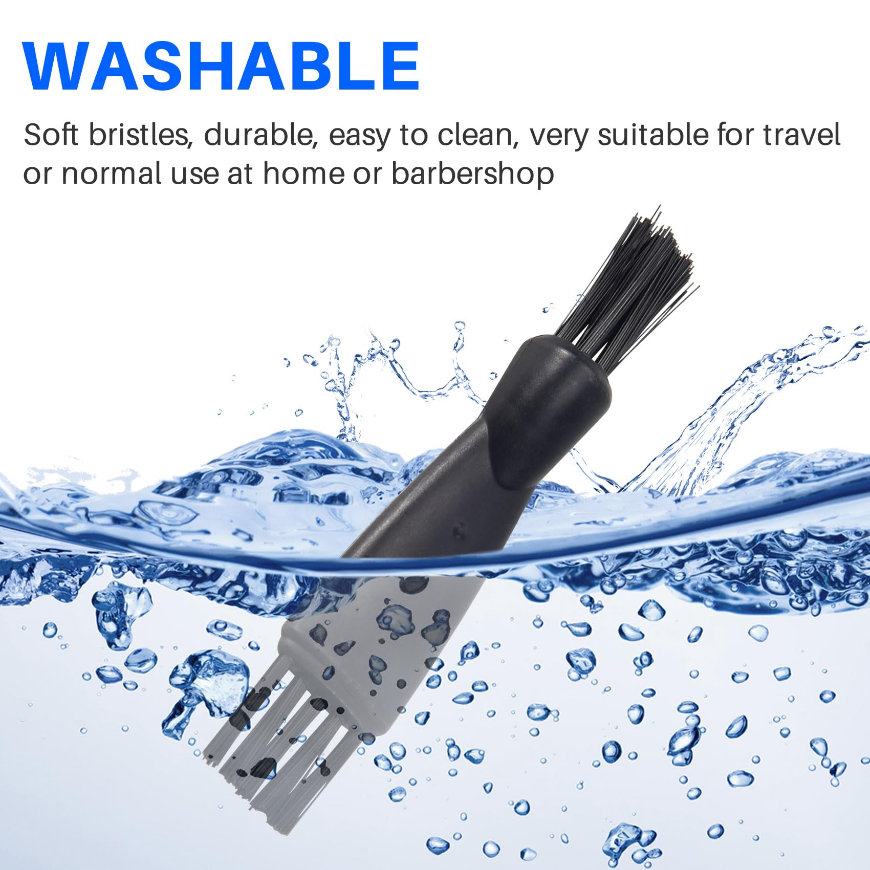 Lizusidtsy 4Pieces Double-Sided Trimmer Shaver Cleaning Brush Clipper Cleaner Brush Clipper Cleaning Brush for Men