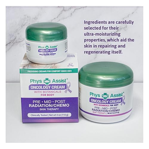 Miniatura 3 de PhysAssist Oncology Crema Corporal con Botánicos (tarro de 4 oz + 1.5 oz) Calmante e Hidratante para la Piel Estresada. Fabricado con lavanda,