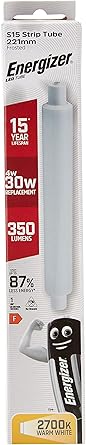 Energizer LED Strip Energy Saving Lightbulb, Warm White, S15s