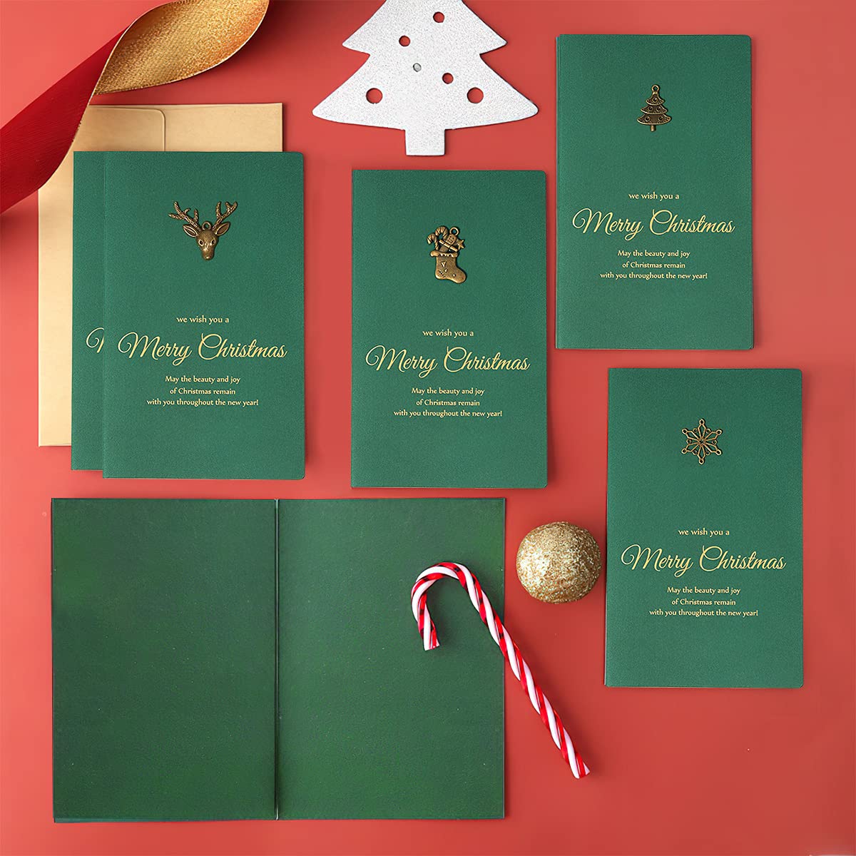 Biglietti di Natale con Busta | Biglietti Vintage Per Regali Natale 24 Pezzi Cartoline Di Natale...Biglietto Auguri di Natale Glitter con busta - Biglietti di Natale pronti da stampare