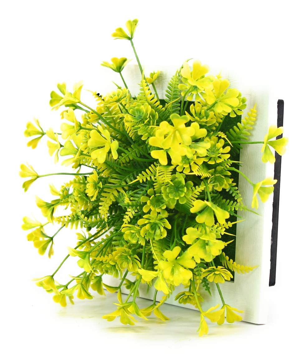 Buy Yellow Artificial Flowers in Frame for Home Decor Succulent Plant