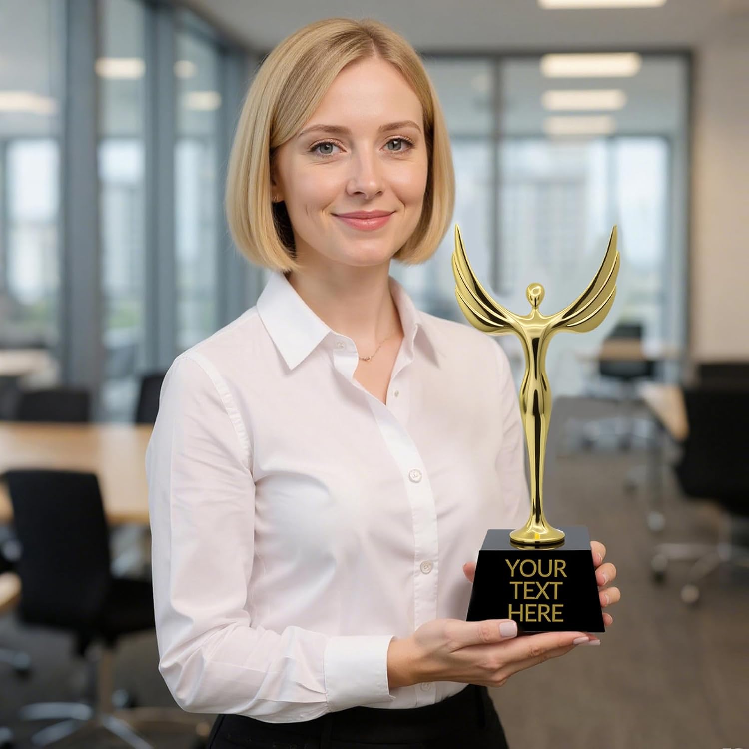 Personalized Trophy, Custom Trophy with Text, Gold, Silver, and Bronze Metal Trophies, Ideal for Any Awards Ceremony, Competition, Team Achievement, Or Individual Accomplishment