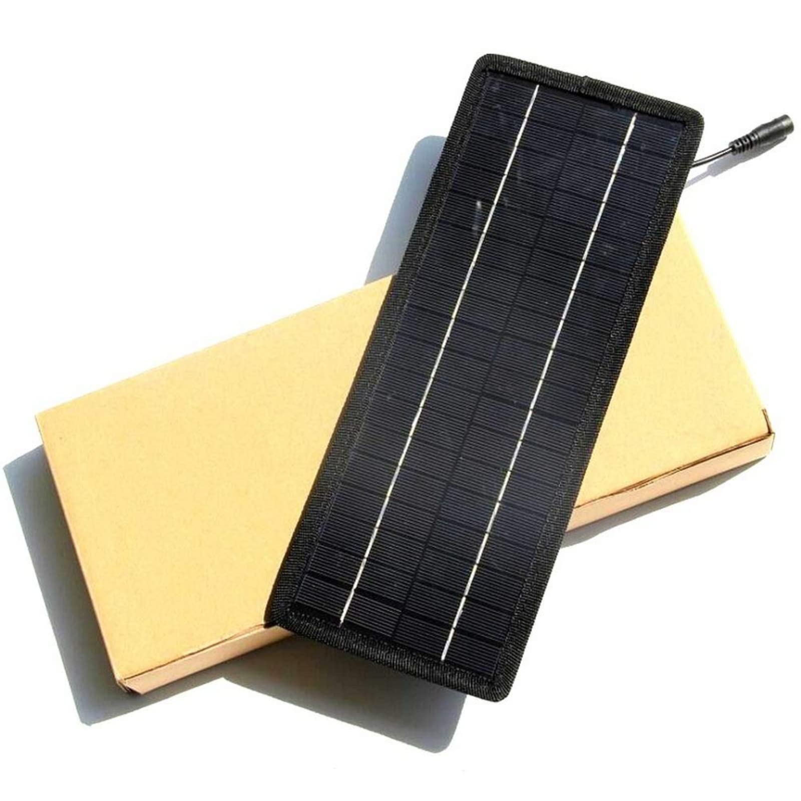 Cargador Solar portátil de 12 V y 4,5 W para batería de Coche, con Enchufe para Encendedor de Cigarrillos y Pinza de cocodrilo para Coche, Barco, Motocicleta.
