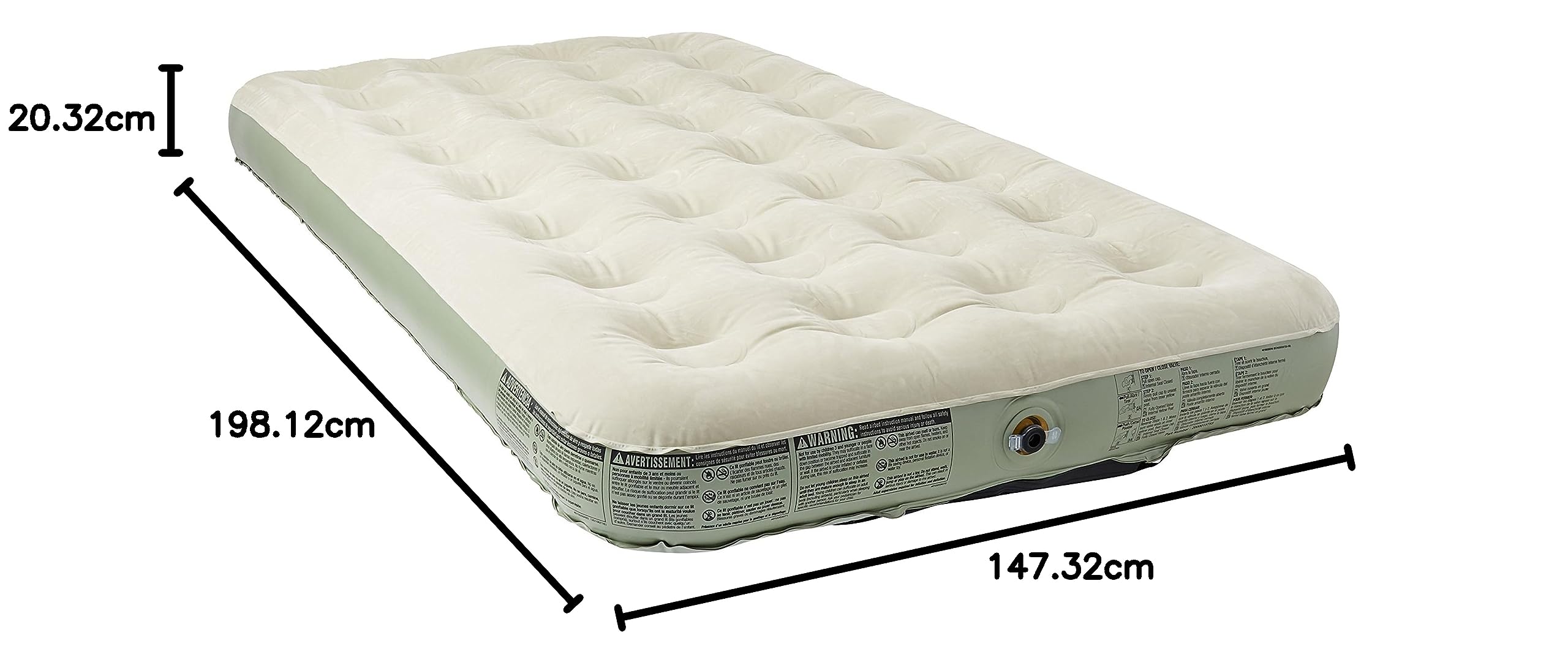 ※２個セット　Coleman QUEEN SINGLE HIGH エアベッド Coleman Queen Airbed with 48 Support Coils, Velvet-Like