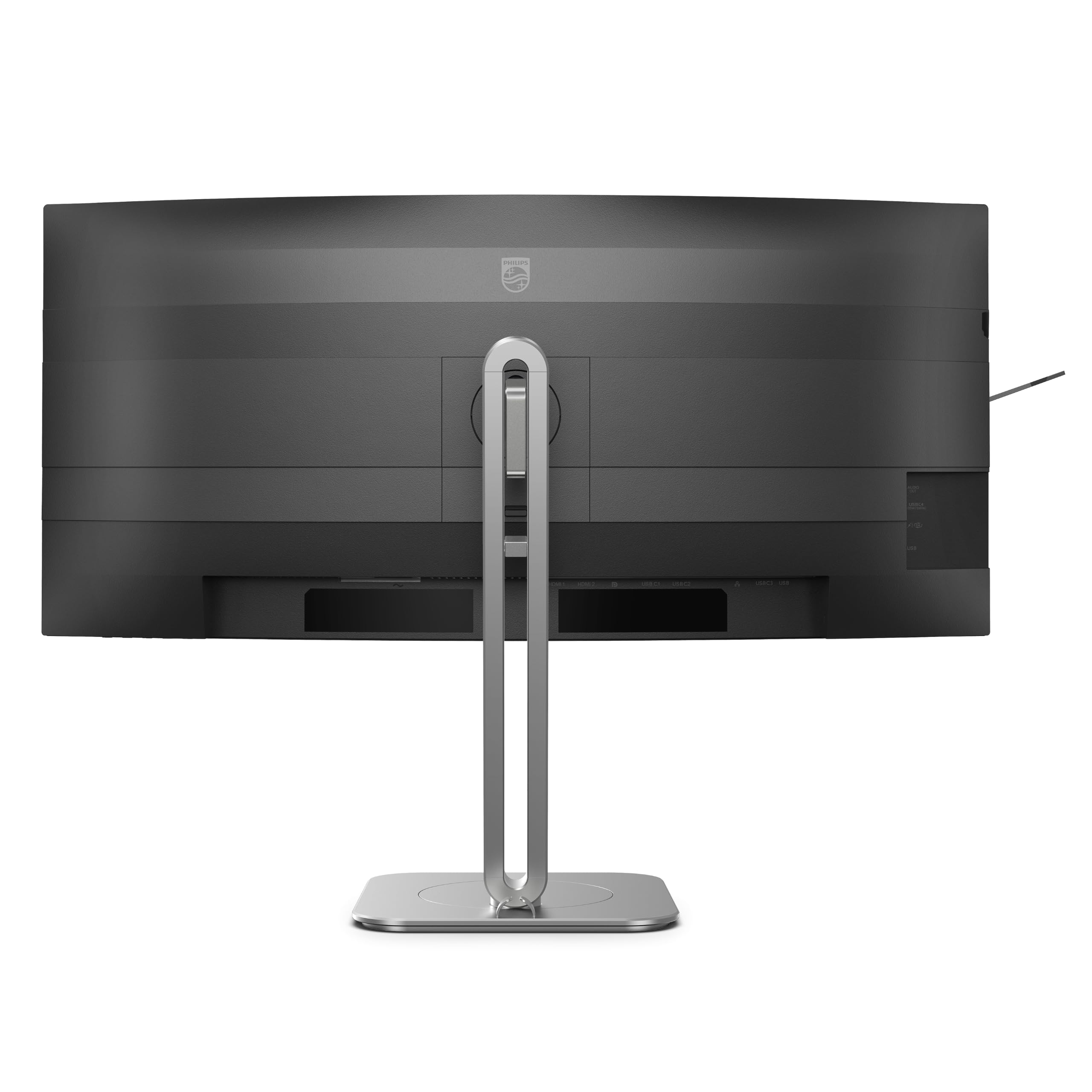 PHILIPS Monitor 34B2U5900C 34 pollici Curvo 5120x2160@120Hz; 2560x1080@240Hz, dual mode, VA Panel, 4ms GtG, USB Hub Speakers, Height Adjustment, (HDMI2x 2.1 DP 1x 1.4), HDR400, Grigio Scuro