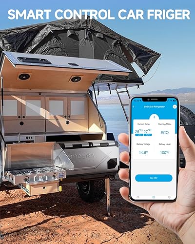Miniatura 9 de BODEGA COOLER Refrigerador de coche de 12 voltios, 79 cuartos (75L) congelador portátil para automóvil, nevera de doble zona con control de