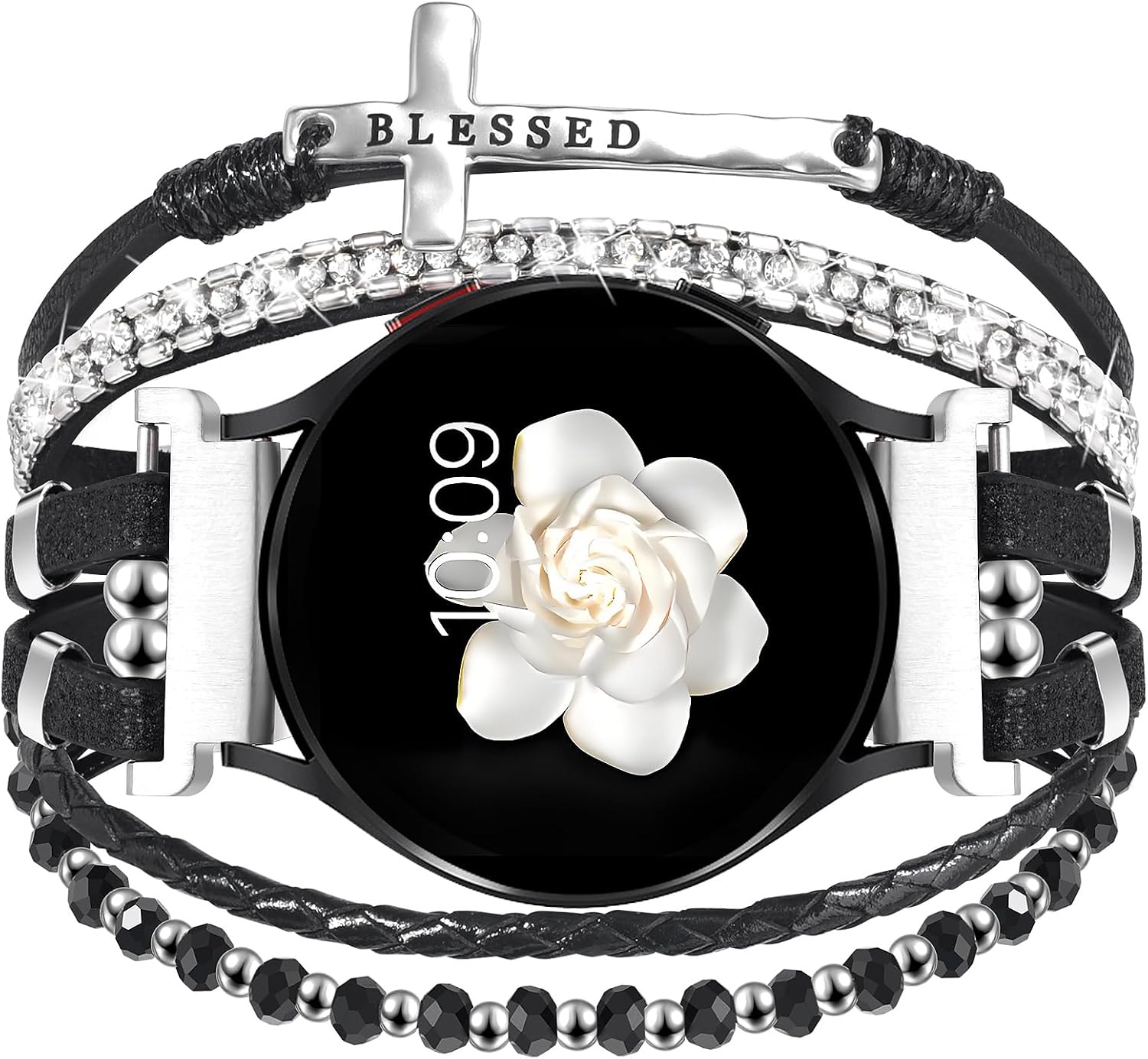 Boho Leather Bracelet for Samsung Galaxy Watch 8/7/6/5/4...