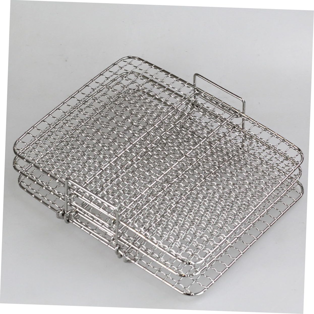 Rejilla de Acero Inoxidable para Freidora de Aire Resistente y Apilable para Deshidratación y Horneado Casa Accesorio Práctico y Duradero