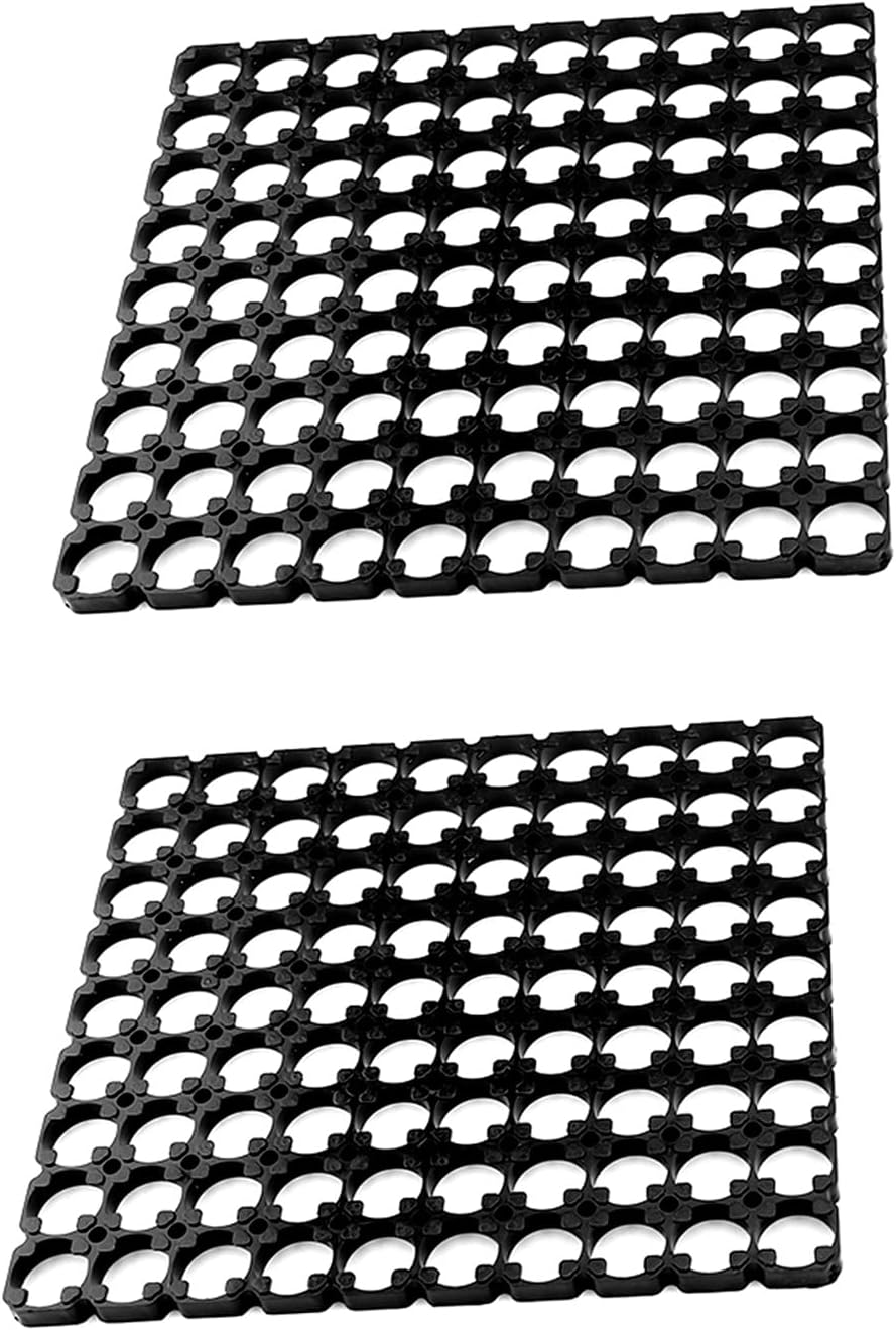 Fielect 10Pcs 6x7 Cell Spacer 21700 Lithium Battery Holder Bracket for DIY Battery Pack 21.3mm Hole Dia