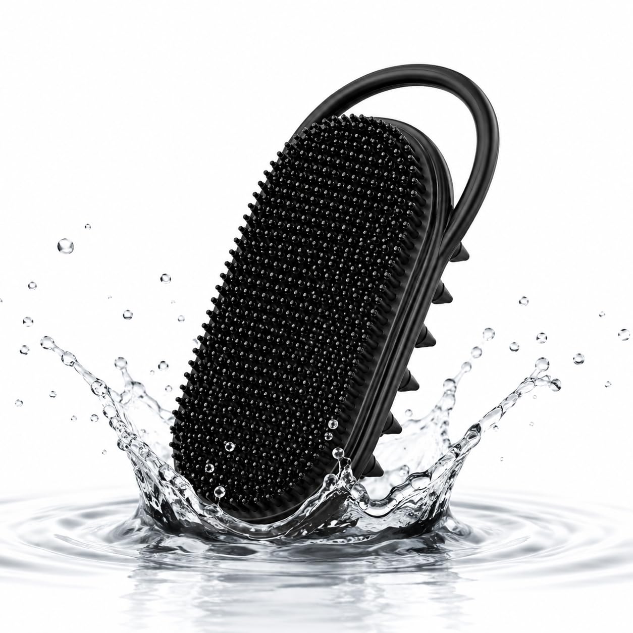 Round Silicone Bath Brush for Shower | Soft Body Scrubber with Ergonomic Grip | Deep Cleansing & Gentle Exfoliating Massage Brush | Bath Brush for Men & Women-picture-16