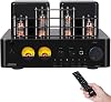 Juson Audio JTA50 Tube Amplifier Entry-Level Class AB Hifi Amp with BT 5.0, Remote,AUX,COAX, Phono and USB in,Subwoofer out,2.1CH for Turntable JTA50