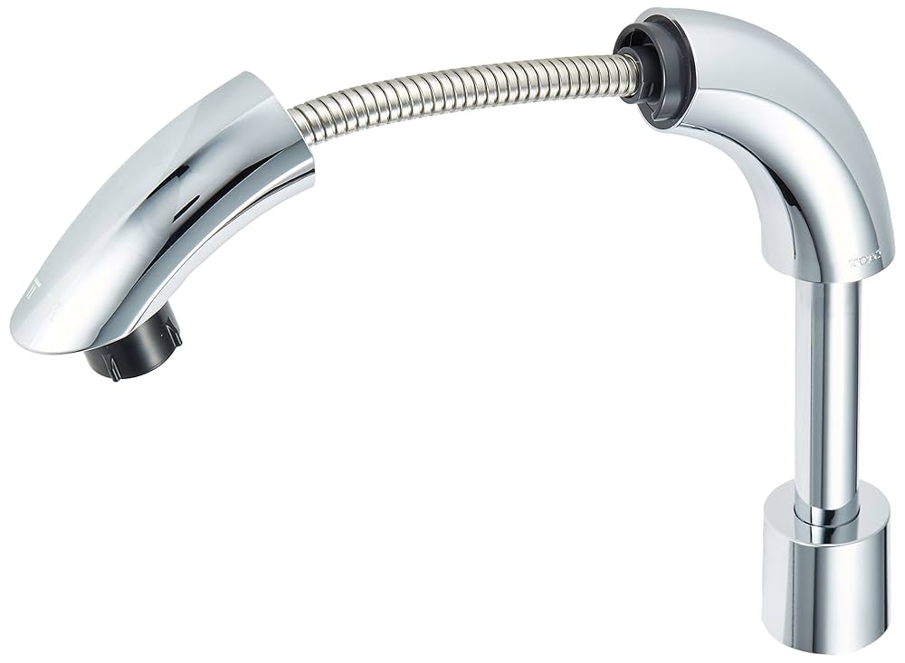 TOTO 洗面用水栓 シングル混合水栓 TLNW36E (シャンプー水栓・ホース付き) d2ldlup TLNW36E｜TOTO洗面用蛇口[台][シャンプー水栓]