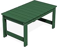 Vista 28 de SERWALL Mesa de Café para Exterior, Mesa de Patio de HDPE para Exteriores, Gris