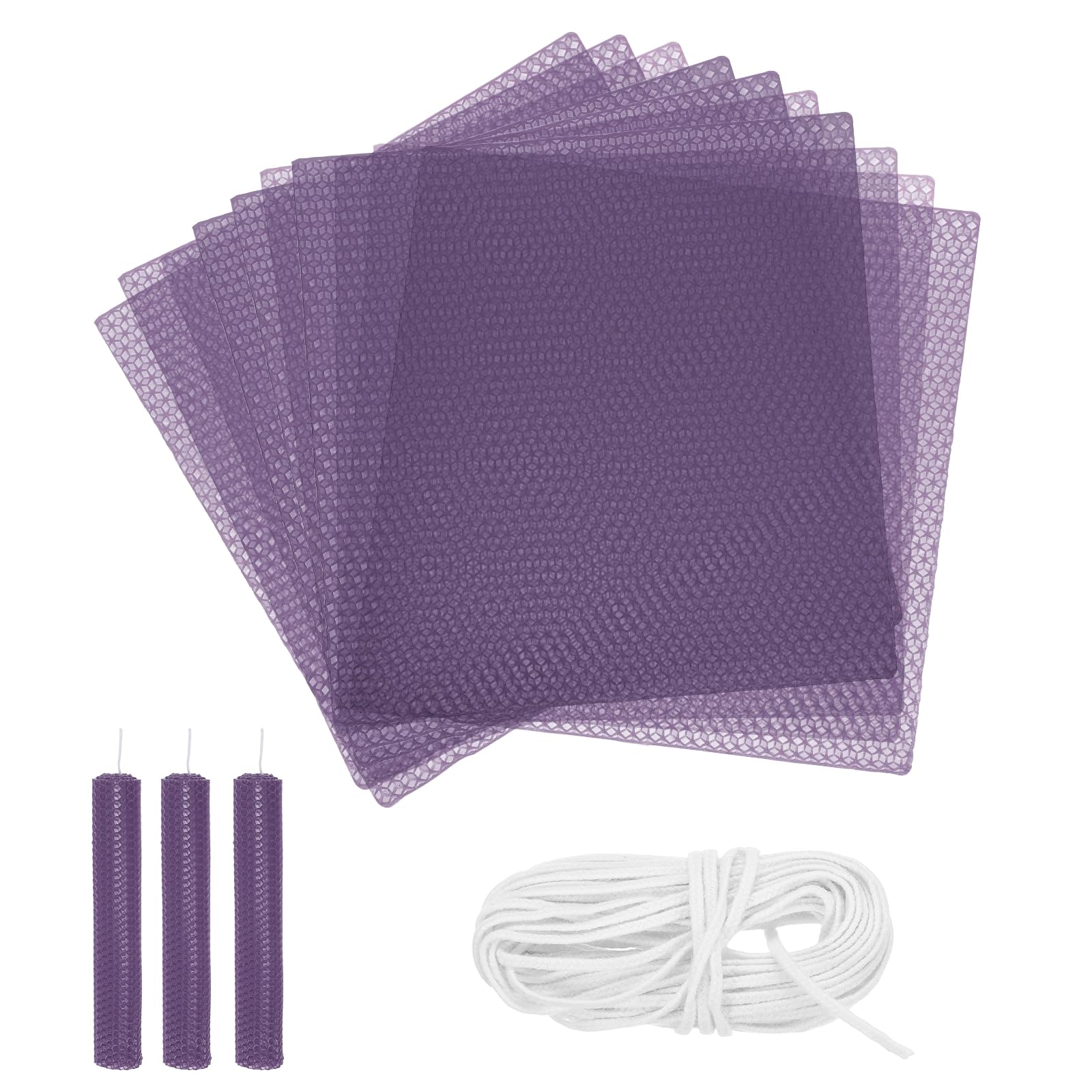 Kit de fabrication de bougies en cire d'abeille sans fonte pour loisirs créatifs propres