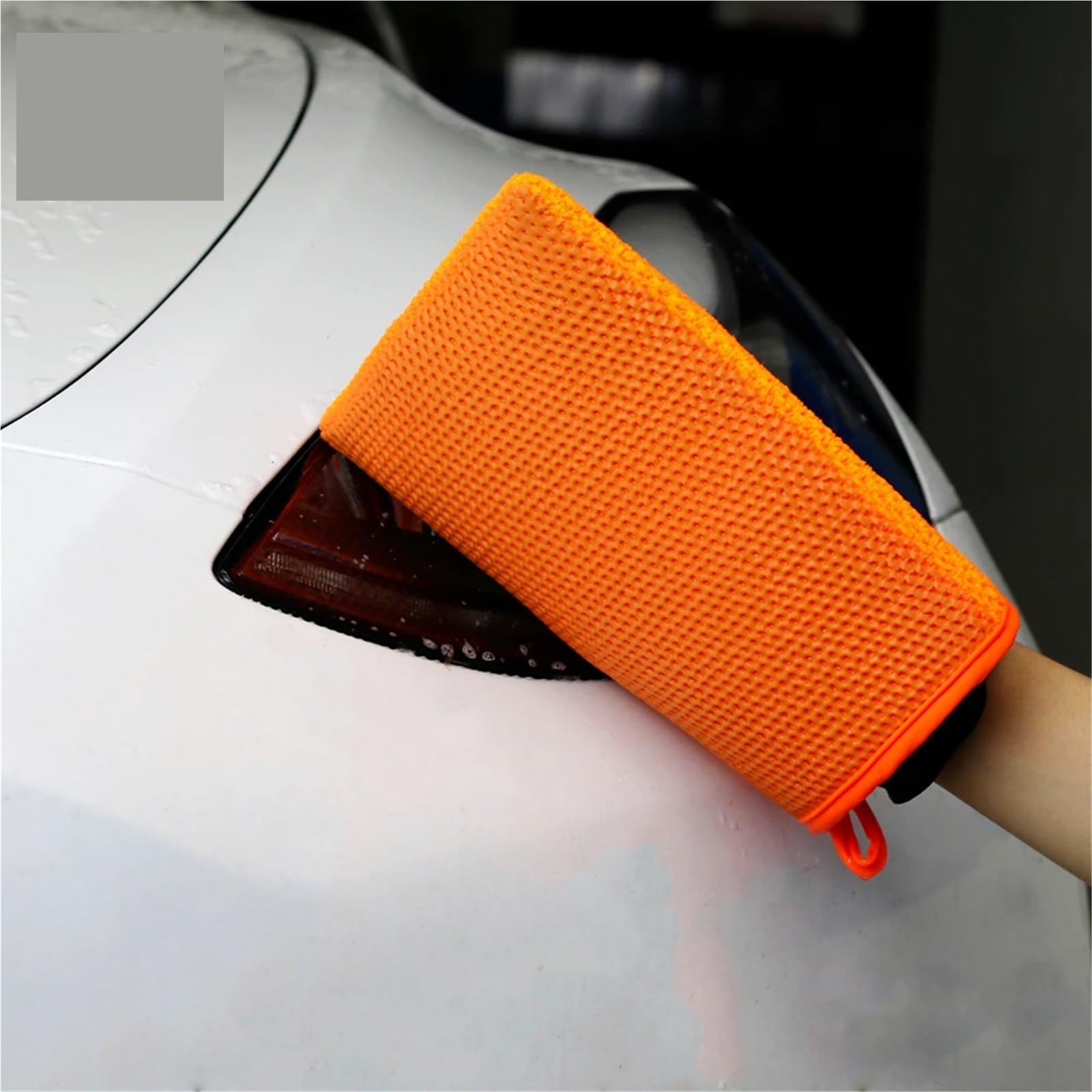 Guanti Da Lavaggio Clay Bar Fine Mitt | Panno pulito for dettagli auto in microfibra(1pc yellow)