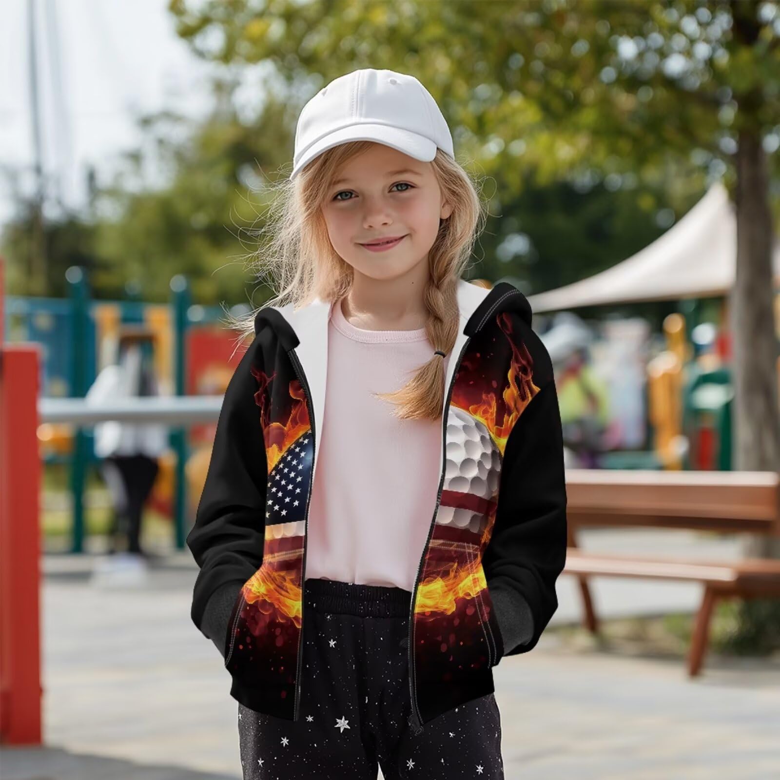 Sudadera con capucha y bolsillos para niños, con cremallera, chaqueta de invierno, ropa deportiva para niños y niñas