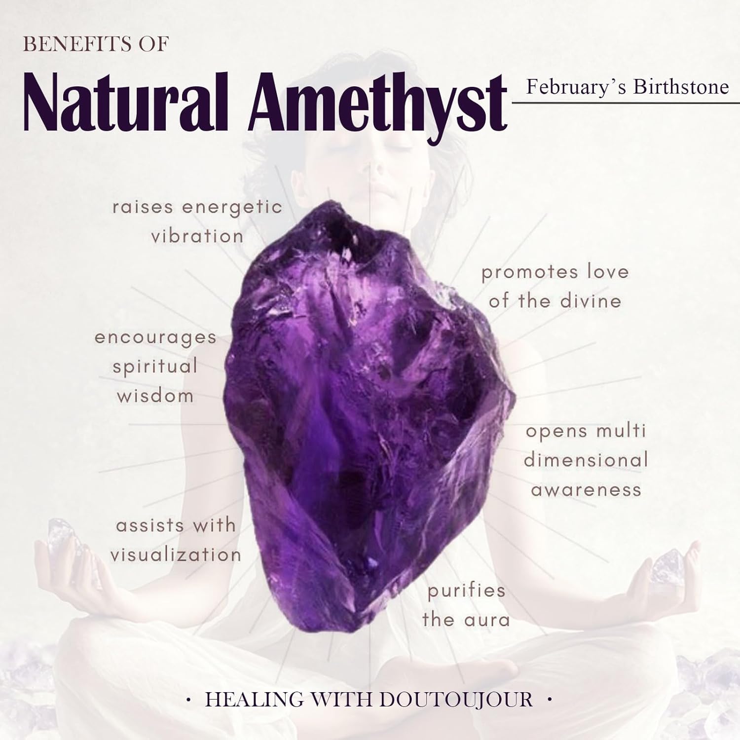 Natural Amethyst Dangle Drop Earring for Women 10 * 7mm Pear Shaped Amethyst Earring Vintage 925 Sterling Silver for Her Wife Mom - Image 6