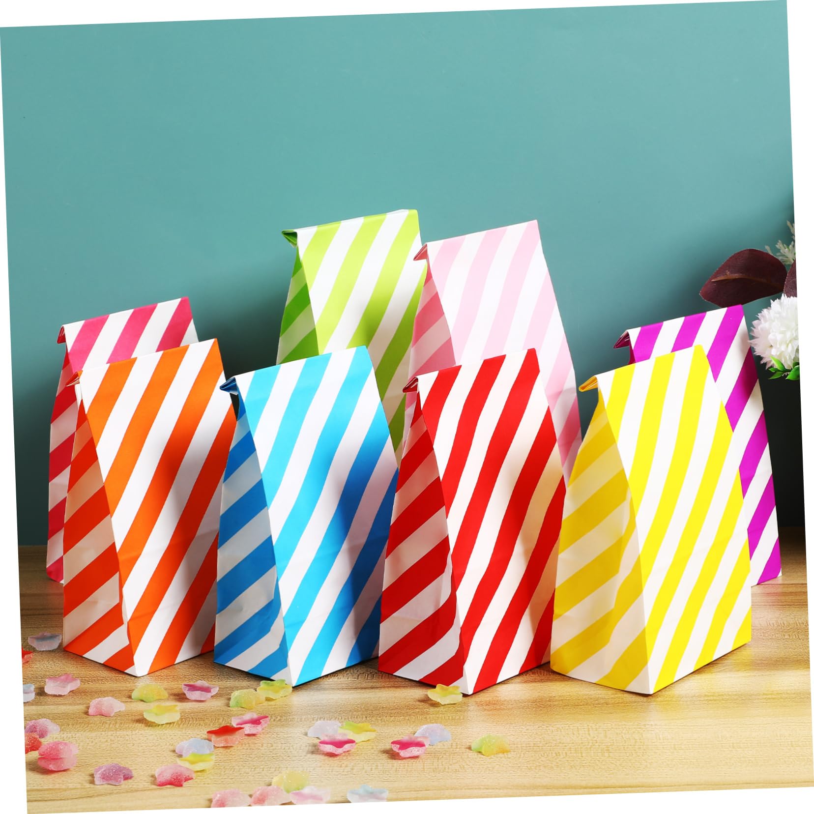 VERDANVERSE 80piezas Bolsas De Obsequio De Colores Bolsas De Dulces y Fiestas Para Golosinas Para Eventos y Celebraciones